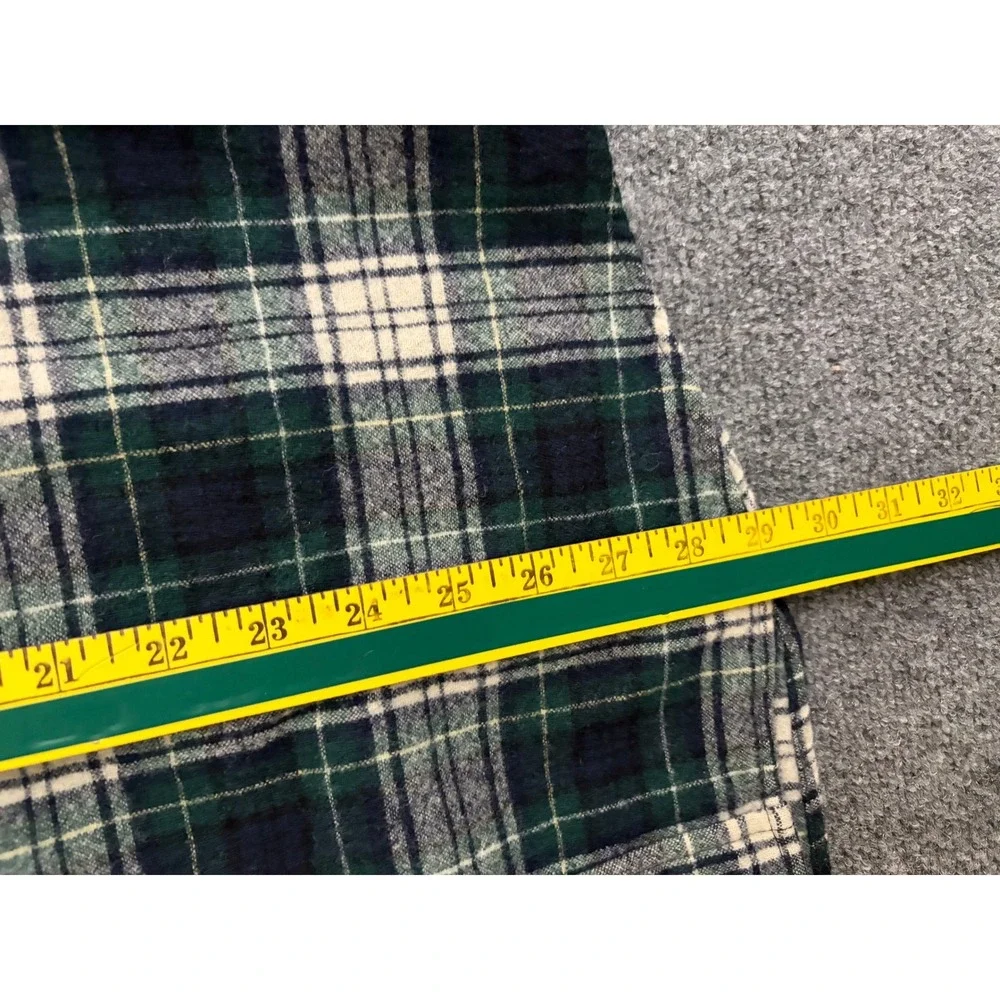 Pendleton Heritage Highlander Wool Flannel Shirt Green Plaid Campbell Tartan L
